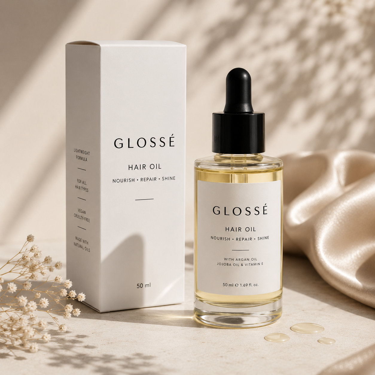 Glossé hair oil